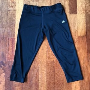 Black crop Adidas Leggings